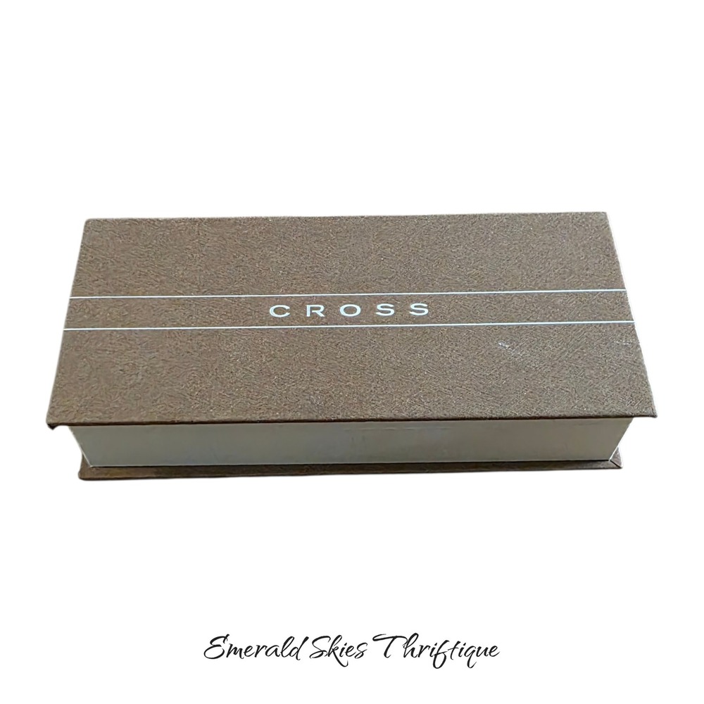 Cross Athens Satin Chrome Ballpoint Pen & 0.9 mm Pencil Gift Set with box - Picture 3 of 4